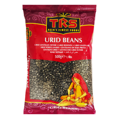 TRS Urad Dal Whole With Skin / Urid Beans (500g) - Damaged Packaging