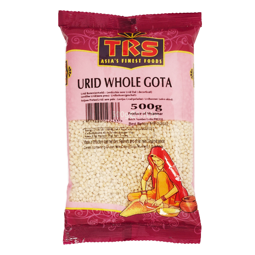 TRS Urad Dal Whole / Urid Gota - Without Skin (500g) - Damaged Packaging