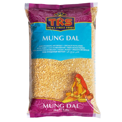 TRS Moong Dal Split Without Skin / Mung Dal Washed (500g) - Damaged Packaging