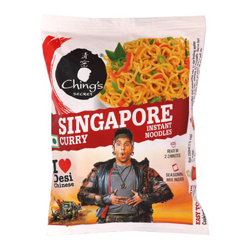 Chings Secret Singapore Curry Instant Noodles (60g) - Sale Item [BBD: 17 March 2024]