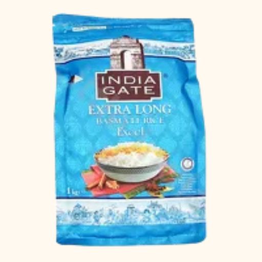 India Gate Extra Long Basmati Rice - Excel (1kg)
