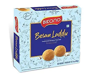 Besan Laddu 	24 X 400 G 		BIKANO