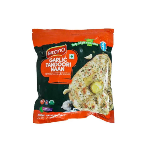 Tandoori Naan Garlic 	BIKANO  16 X 400 G