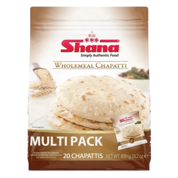 Chapatti Wholemeal  SHANA 12 X 320 G