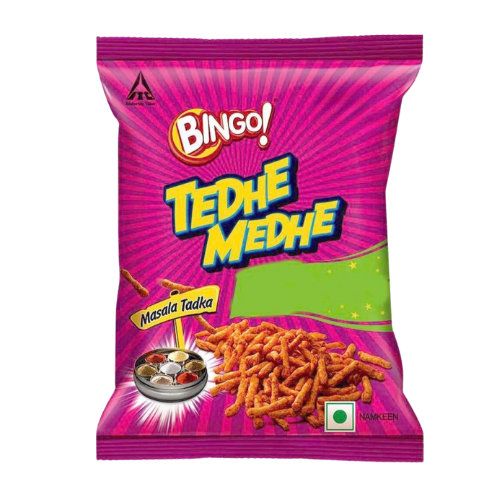 Bingo Tedhe Medhe Masala Tadka (90g)