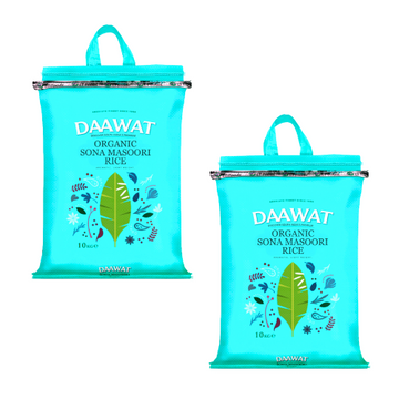 Daawat Organic Sona Masoori Rice (Bundle of 2 x 10kg)