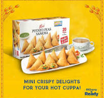 Samosa Potato Peas 	ASHOKA 12 X 400 G