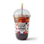 BLACK TEA DRINK MIXED BERRIES AND BOBA
