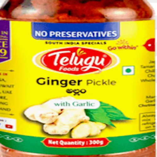 TELUGU PICKLE GINGER GARLIC 300G