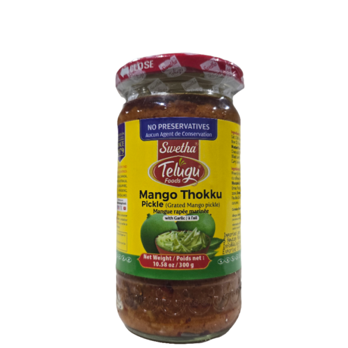 TELUGU PICKLE MANGO THOKKU GARLIC 300G