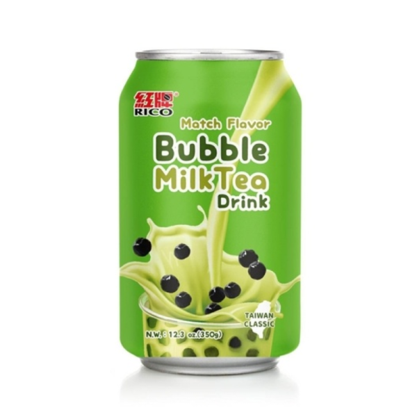 Bubble Milk Tea Drink Matcha 340ml