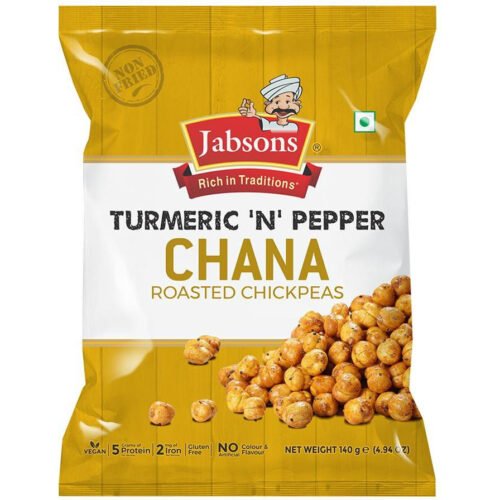 JABSONS ROASTED CHANA TURM/PPR 140G