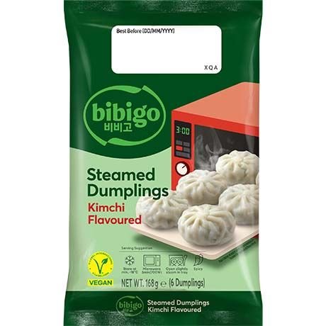 BIBIGO STEAMED DUMPLING KIMCHI 168G